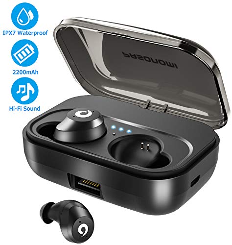[해외]Bluetooth Earbuds Wireless Headphones Bluetooth Headset Wireless Earphones IPX7 방수 72H Playtime Bluetooth 5.0 Stereo Hi-Fi Sound with 2200mAH Charging Case