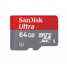 [해외]Sandisk SDSDQUA-064G-A11 Professional Ultra 64GB MicroSDXC card is custom formatted for high speed, lossless recording! Includes Standard SD Adapter. (UHS-1 Class 10 Certified 30MB/sec) for 고프로 HERO4 Black