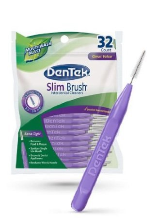 [해외]Dentek Dentek Slim Brush Cleaners, 32 each (Pack of 4)