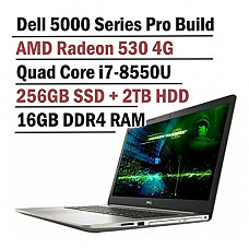[해외]Dell Inspiron 5000 Series 17.3 Inch Full HD Business Laptop (8th Gen Intel Quad Core i7-8550U, 16GB DDR4 Memory, 256GB SSD + 2TB HDD, 4GB AMD Radeon 530, Backlit Keyboard, Windows 10 Professional)