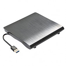 [해외]Onvian External ODD HDD Device CD Drive Case, High Speed Data Transfer USB 3.0 SATA DVD CD-ROM Burner Enclosure 12.7mm For Desktop PC Mac