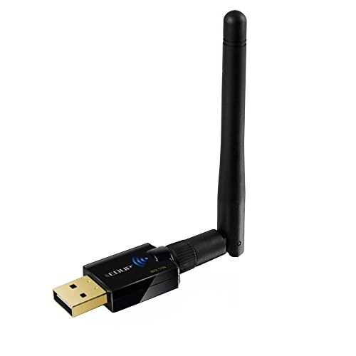 [해외]Wifi Adapter Wireless N Adapter 300Mbps 2.4GHz Wifi Usb with High Gain External Antenna for Windows 10/8.1/8/7/XP/Vista/Mac OS X 10.6-10.13- Installation Fast, Just 3 Minutes