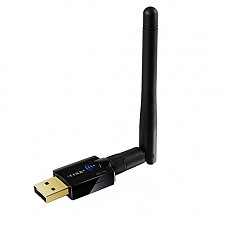 [해외]Wifi Adapter Wireless N Adapter 300Mbps 2.4GHz Wifi Usb with High Gain External Antenna for Windows 10/8.1/8/7/XP/Vista/Mac OS X 10.6-10.13- Installation Fast, Just 3 Minutes