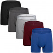 [해외]Dream Catcher Mens Underwear Boxer Briefs Long Leg Blue Gray Black Mens Underwear Men Pack Of 5 Large