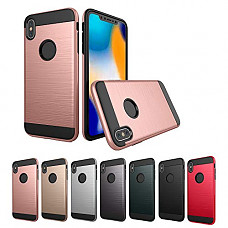 [해외]Ultrathin Slim Fiber Carbon Silicone Rugged Case Cover for iPhone Xr 6.1Inch