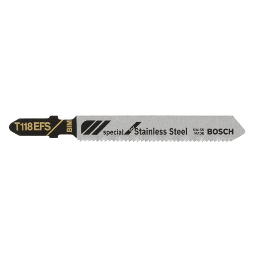 [해외]Bosch T118EFS 5-Piece 3-1/4 In. 18 TPI Basic for Stainless Steel T-Shank Jig Saw Blades