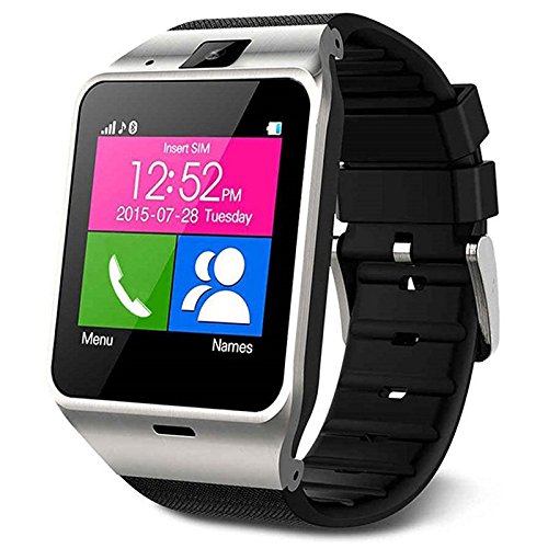 [해외]Smart Watch Anti Lost Bluetooth Wristwatch Pedometer Activity Tracker Sports Smartwatch Music Player Wristband for Men Women Boys Android 삼성 갤럭시 S9 S8 S7 S6 Note 8 Huawei ZTE Motorola Black