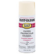 [해외]Rust-Oleum 7794830 Stops Rust Spray Paint, 12-Ounce, Gloss Antique White