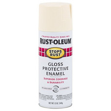 [해외]Rust-Oleum 7794830 Stops Rust Spray Paint, 12-Ounce, Gloss Antique White