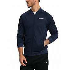 [해외]Baleaf Mens Performance Fleece Lined Warm-up Track Jacket Navy Size XXL