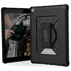 [해외]유에이지 아이패드 9.7 (2017 5th Gen & 2018 6th Gen) with Hand Strap Metropolis Feather-Light Rugged [BLACK] Military Drop Tested 아이패드 Case