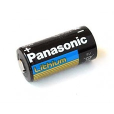 [해외]Panasonic CR123A Lithium 3V Photo Lithium Batteries, 0.67" Dia x 1.36" H (17.0 mm x 34.5 mm), black, Gold, Blue (Pack of 10)