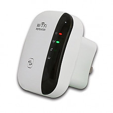 [해외]TopePop 300M Wireless-N Wifi Repeaters 2.4G Router Network Adapter 802.11n/g/b Long Range Signal Booster Extender Amplifier with Wps Button White