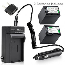 [해외]Kastar NP-FV100 배터리 (2X) + Charger for 소니 DCR-SR21, SR68, SR88, SX15, SX21, SX44, SX45, SX63, SX65, SX83, SX85, HDR-CX110, CX115, CX130, CX150, CX160, XR160, CX360, CX560, CX700, PJ30, PJ50