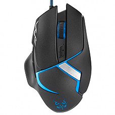 [해외]JITE J08 Gaming Mouse Wired Gaming USB Optical Mouse With Adjustable DPI Ergonomic Mouse with 8 Button Fire/Sniper Button for PC/Laptop - Blue