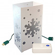 [해외]LumaBase 34510 10 Count Snowflake Electric Luminaria Kit with LumaBases