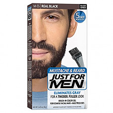 [해외]JUST FOR MEN Color Gel Mustache & Beard M-55 Real Black 1 Each