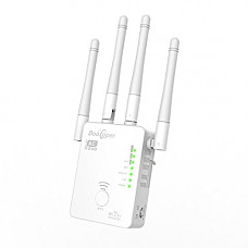 [해외]AC1200 WiFi Repeater Signal Amplifier Dootoper - Dual Band Wireless Signal Booster/Range Extender/Access Point/Router(1200 Mbit/s; 4 LAN ports, WPS, Compatible with all WiFi devices)