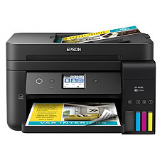 [해외]Epson WorkForce ET-4750 EcoTank Wireless Color All-in-One Supertank Printer with Scanner, Copier, Fax and Ethernet