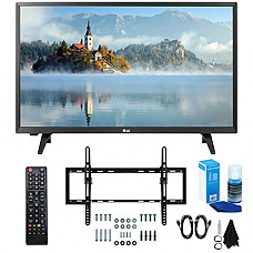 [해외]LG 28LJ400B-PU 28" Class HD 720p LED TV (2017 Model) with Slim Flat Wall Mount Kit and Professional Screen Cleaning Kit