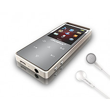 [해외]Dansrue Bluetooth MP3 Music Player with FM Radio/ Voice Recorder, Lossless Sound, Metal Touch button , 1.8 Inch Color Screen, 60 Hours Playback