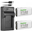 [해외]Kastar 배터리 (X2) & Slim USB Charger forr CR-V3 LB-01 and 올림푸스 C3000 D565 D-100 D-150 D-230 D-370 D-380 D-390 D-40 D-460 D-490 D-520Z D-560Z, Kodark EasyShare C310 C530 C875 + More 카메라