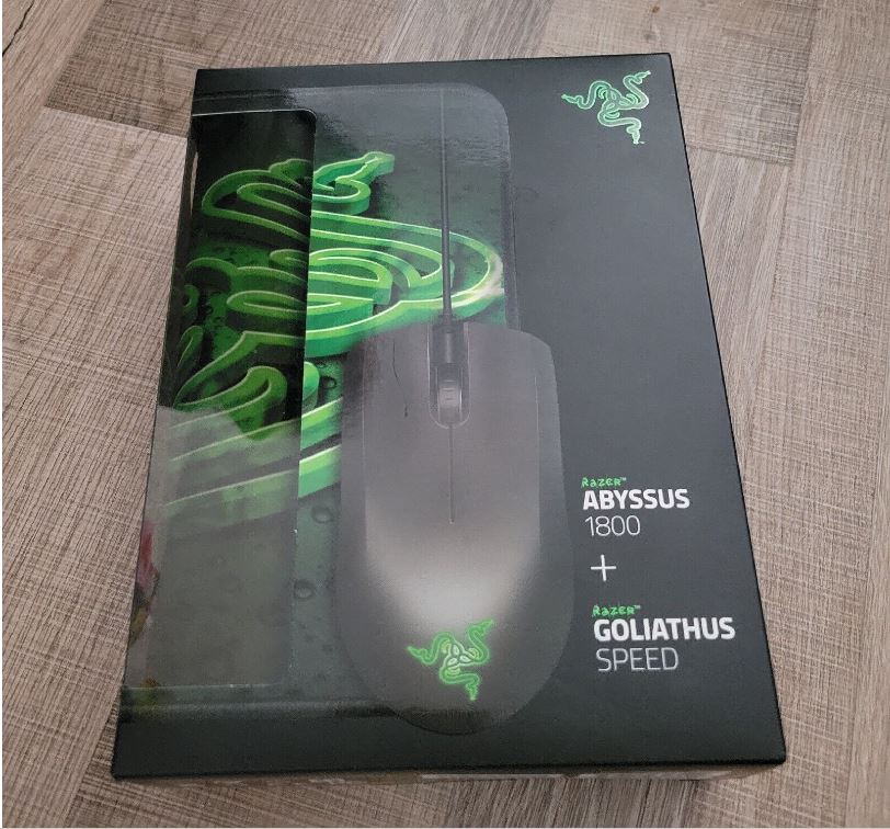 [해외]Razer Abyssus 1800 Gaming Mouse and Goliathus (Speed) Mat Bundle