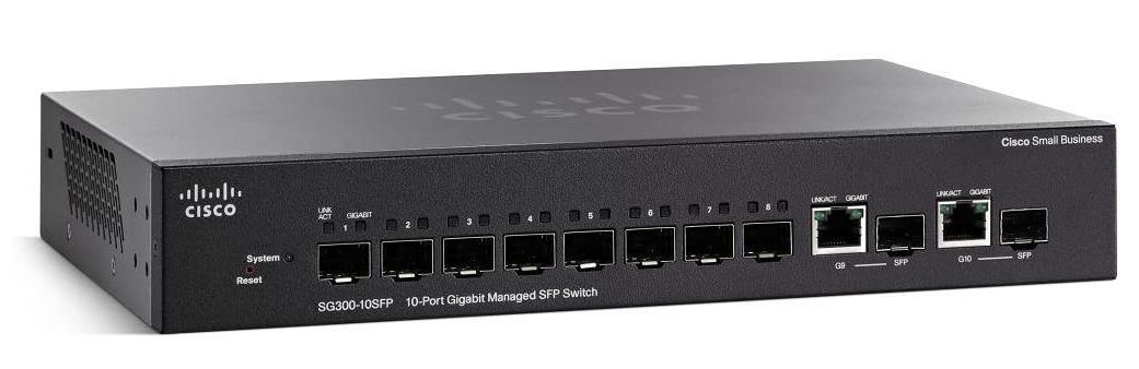 [해외]Cisco SG300-10SFP-K9 10-Port Gigabit Managed SFP Switch