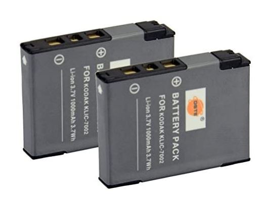 [해외]DSTE 2x KLIC-7002 Rechargeable Li-ion 배터리 Pack for Kodak EasyShare V530 V603 Zoom 카메라