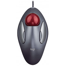 [해외]로지텍 Trackman Marble Mouse, Four-Button, Programmable, Dark Gray