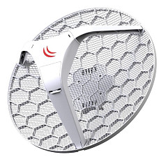 [해외]Mikrotik LHG 5 Light Head Grid 5 GHz, Integrated Dual Polarization 24.5 dBi Grid Antenna - US Version