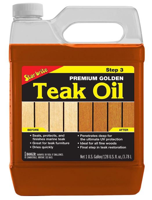 [해외]Star Brite Premium Golden Teak Oil - STEP 3-1 gal