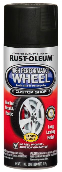 [해외]Rust-Oleum 248928 Automotive 11-Ounce High Performance Wheel Spray Paint, "Matte Black