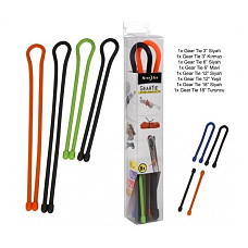 [해외]Nite Ize GTBA-A2-R8 Original Gear Tie, Reusable Rubber Twist Tie, Made in the USA, Assortment, 8 Pack