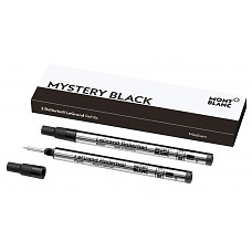 [해외]몽블랑 Rollerball LeGrand Refills (M) Mystery Black 105164 – Pen Refills for Meisterstück LeGrand Rollerball Pens with a Medium Tip – 2 x Black Pen Cartridges