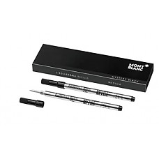 [해외]Mont Blanc Rollerball Refill, M 2X1, Mystery Black (105158)