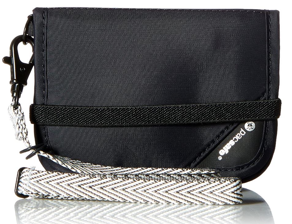 [해외]팩세이프 RFIDsafe V50 Anti-Theft RFID Blocking Compact Wallet, Black
