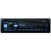 [해외]Alpine UTE-73BT 블루투스 카오디오 리시버 Single-DIN Car Digital Media Audio Stereo Bluetooth, USB MP3