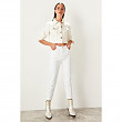 Trendyol White High Waist Mom Jeans Casual Skinny Denim Pencil Pants TWOSS19LR0246