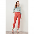Trendyol Pomegranate Flower Basic Casual Trouser Ankle Pencil Pants TWOSS19ST0038