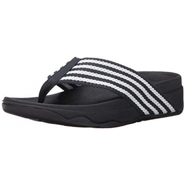 핏플랍 여성 샌들 FitFlop Women's Surfa Flip-Flop - Supernavy/White