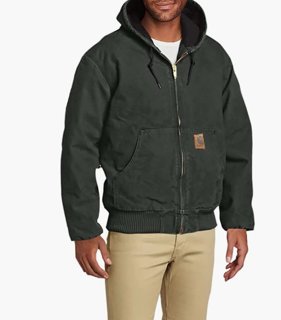 칼하트 샌드스톤 자켓 Carhartt Men's Sandstone Active Jacket - Moss