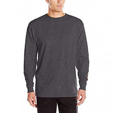 칼하트 시그니쳐 로그 롱슬리브 티셔츠 Carhartt Men's Signature Sleeve Logo Long Sleeve T-Shirt - Carbon Heather
