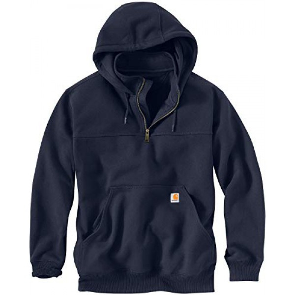 칼하트 레인디펜더 후드티 Carhartt Men's Rain Defender Paxton Heavyweight Hooded Sweatshirt - New Navy