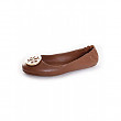 [해외] 토리버치 여성 클로즈드 토우 Tory Burch Womens Minnie Closed Toe Slide Flats - Royal Tan / Gold