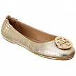 [해외] 토리버치 여성 클로즈드 토우 Tory Burch Womens Minnie Closed Toe Slide Flats - Spark Gold