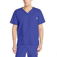 [해외] 칼하트 스크럽 Carhartt Men's Ripstop Utility Scrub Top - Galaxy Blue