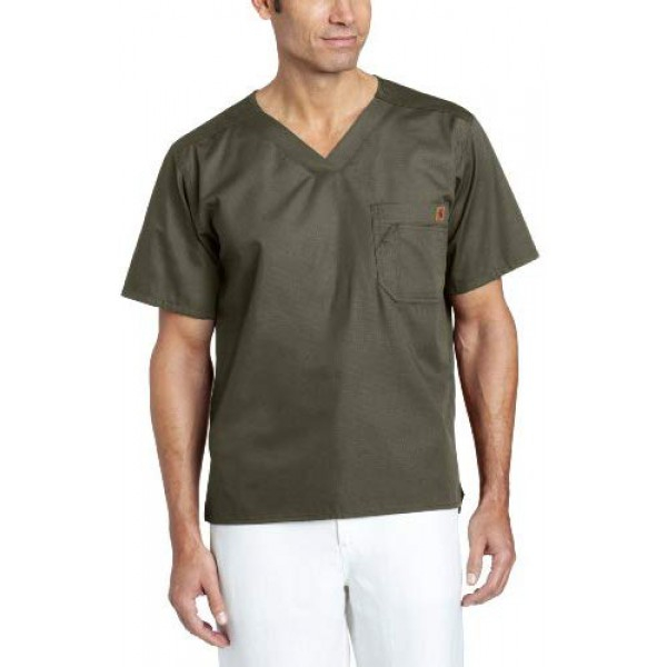 [해외] 칼하트 스크럽 Carhartt Men's Ripstop Utility Scrub Top - Olive