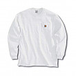 [해외] 칼하트 K126 롱슬리브 티셔츠 Carhartt Men's Workwear Jersey Pocket Long-Sleeve Shirt K126 (Regular and Big & Tall Sizes) - White