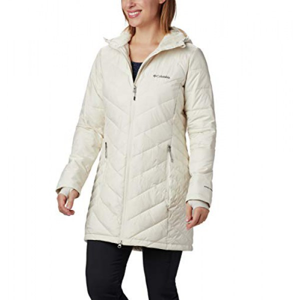 [해외] 콜롬비아 여성 롱후드 자켓 Columbia Women's Heavenly Long Hooded Jacket - Chalk
